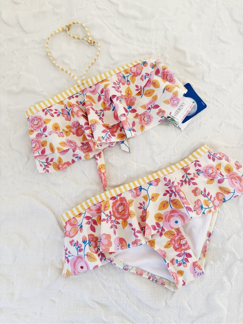 Heart & Harmony Two Piece Swimsuit Girls Size 10 New